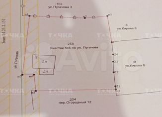 Продажа участка, 12 сот., село Кундравы, улица Пугачёва