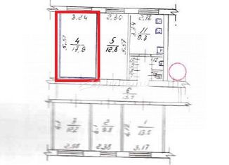 Продам комнату, 25.5 м2, село Мирное, улица Белова, 2