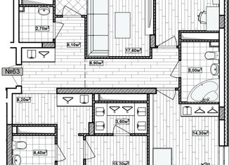 Пятикомнатная квартира на продажу, 131.5 м2, Нижний Новгород, Деловая улица, 12, метро Горьковская