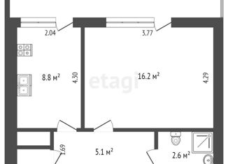 Продается 1-ком. квартира, 36 м2, Симферополь, Центральный район, Балаклавская улица, 73В