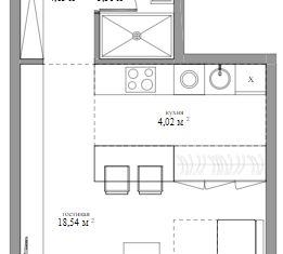 Продам 1-ком. квартиру, 30.2 м2, Москва, станция Стрешнево