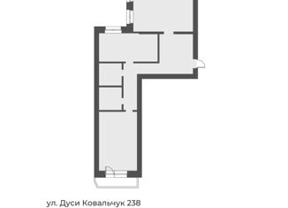 3-ком. квартира на продажу, 119.9 м2, Новосибирск, улица Дуси Ковальчук, 238