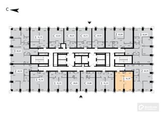 Продажа однокомнатной квартиры, 41.7 м2, Москва, 4-я улица Марьиной Рощи, 12к1, ЖК Мод