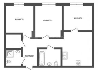 Продается 3-ком. квартира, 60 м2, Тюмень, ЖК Скандиа Квартал у Озера, Стройотрядовская улица, 14