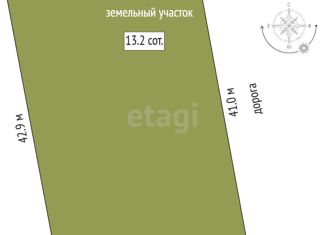 Продается участок, 13.2 сот., садовое товарищество Светлячок, 7-я улица