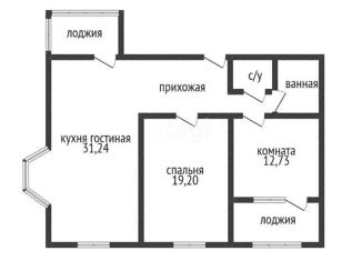 Продам 2-комнатную квартиру, 79 м2, Краснодар, бульвар Строителей, 21, микрорайон Завод Радиоизмерительных Приборов