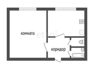 1-комнатная квартира на продажу, 26 м2, Белгород, Рабочая улица, 14/19