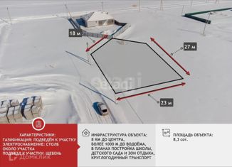 Продается земельный участок, 8.09 сот., деревня Падерина, Луговая улица