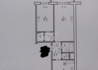 2-ком. квартира на продажу, 52.7 м2, Ижевск, Удмуртская улица, 292, жилой район Север