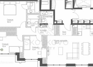Продажа 4-ком. квартиры, 93 м2, Москва, Дубининская улица, 59, метро Серпуховская