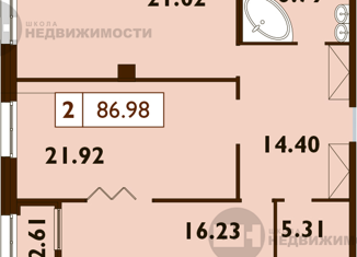 Продажа 3-комнатной квартиры, 86.98 м2, Санкт-Петербург, Петровский проспект, 11к2, метро Крестовский остров
