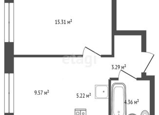 Продажа 2-ком. квартиры, 37.66 м2, поселение Мосрентген