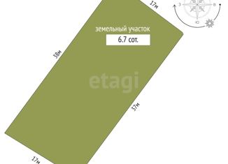 Продаю земельный участок, 6.7 сот., садовые участки Строитель