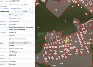 Продаю участок, 19 сот., посёлок Берёзовка, Дорожная улица