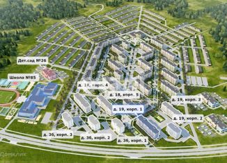 Продается однокомнатная квартира, 36 м2, Кемерово, ЖК Солнечный Бульвар