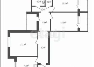 Продам трехкомнатную квартиру, 74 м2, Москва, Осташковская улица, 26, Осташковская улица