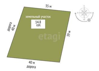 Продам земельный участок, 14.8 сот., поселок Новотуринский