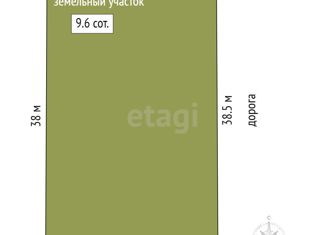 Земельный участок на продажу, 9.6 сот., СПК Романтика, Солнечная улица
