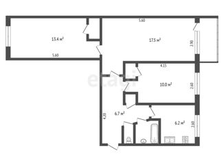 Продам трехкомнатную квартиру, 58 м2, Крым, улица Тренёва, 17