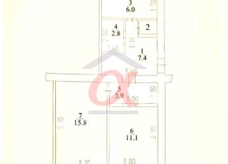 Продается двухкомнатная квартира, 45 м2, Кемерово, улица Потёмкина, 8