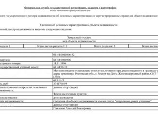 Продается земельный участок, 6 сот., Ростов-на-Дону, 3-я Литературная улица, Советский район
