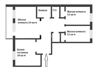 4-ком. квартира на продажу, 82.5 м2, Тюмень, Суходольская улица, 12, Восточный округ