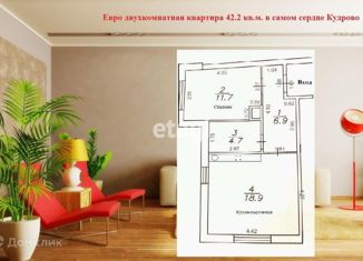 Продается 2-комнатная квартира, 42.2 м2, деревня Кудрово, Пражская улица, 9