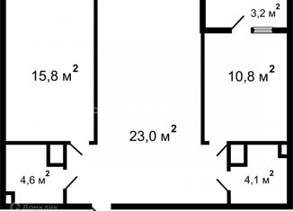 Продам 1-ком. квартиру, 59.6 м2, Москва, Ярославский район, Лосиноостровская улица, вл45к4