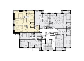 Продается 3-ком. квартира, 80.8 м2, Москва, улица Маршала Тимошенко, 8, улица Маршала Тимошенко