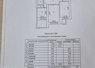 2-комнатная квартира на продажу, 53.6 м2, Владимир, проспект Ленина, 42
