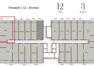 Продаю 3-комнатную квартиру, 86.99 м2, посёлок городского типа Дагомыс, ЖК Аллея Парк, Батумское шоссе, 28Ак1