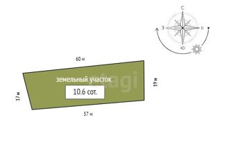 Продажа земельного участка, 10.6 сот., посёлок Солонцы, Звёздная улица, 65