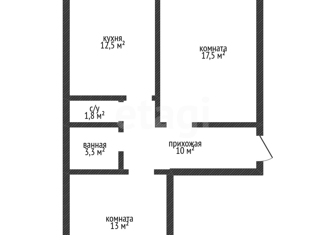 Продается 2-ком. квартира, 57.9 м2, Краснодар, улица им. Героя Яцкова И.В., 19