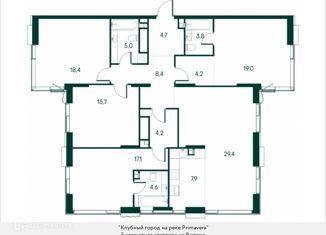 Продам квартиру студию, 142.5 м2, Москва, Проектируемый проезд № 1149, метро Спартак