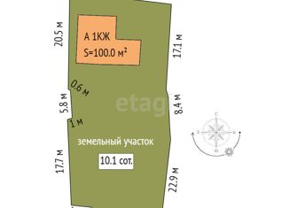 Продаю дом, 100 м2, посёлок городского типа Боровский, Октябрьская улица
