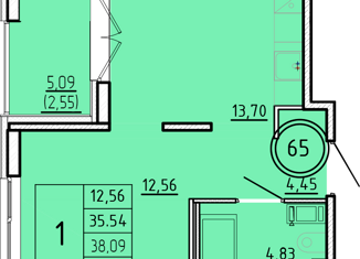 Продам 1-комнатную квартиру, 35.54 м2, Санкт-Петербург, Образцовая улица, 6к2