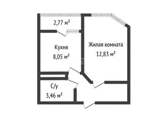 Продажа 1-комнатной квартиры, 31 м2, аул Новая Адыгея, Береговая улица, 3к17, ЖК Мега-Победа