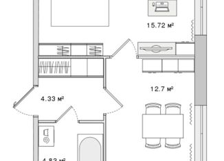 Продается 1-комнатная квартира, 37.58 м2, Санкт-Петербург, Белоостровская улица, 10к1, метро Лесная