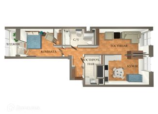 Продам 2-комнатную квартиру, 70 м2, Санкт-Петербург, Перевозный переулок, 4, Перевозный переулок