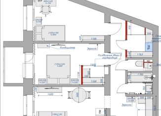 Продается трехкомнатная квартира, 63 м2, деревня Кисловка, бульвар Николая Гумилёва, 2, ЖК Барбарис