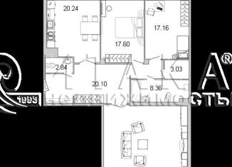 Трехкомнатная квартира на продажу, 141.5 м2, Санкт-Петербург, Московский проспект, 183-185, ЖК Граф Орлов