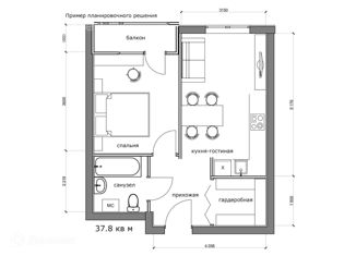 Продам однокомнатную квартиру, 38 м2, Москва, ЖК Вестердам