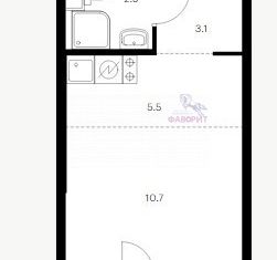 Продам квартиру студию, 22.4 м2, поселение Московский, Саларьевская улица, 9