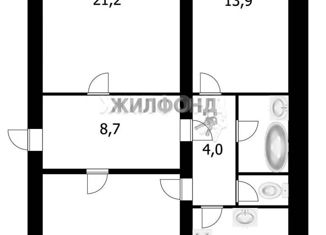 Продаю комнату, 20.7 м2, Новосибирск, Учительская улица, 1, метро Берёзовая роща