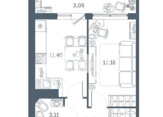 Продажа 1-ком. квартиры, 34 м2, Кудрово, проспект Строителей, 16, ЖК Геометрия