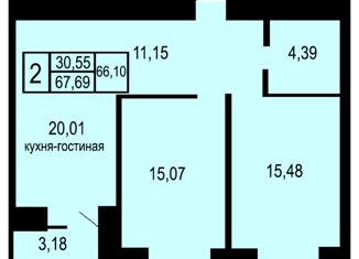 Продается 2-ком. квартира, 67 м2, Оренбург, улица Неплюева, 2