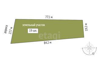 Продам участок, 19 сот., село Ивановка, улица Мира