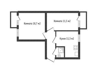 Продается 2-комнатная квартира, 48.6 м2, Краснодар, улица Юннатов, 21, улица Юннатов