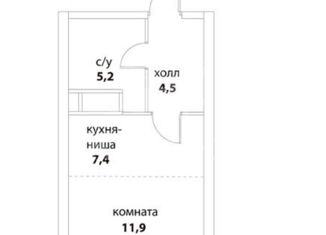 Продажа 1-комнатной квартиры, 29 м2, Москва, Шелепихинская набережная, 34к7, ЖК Сердце Столицы