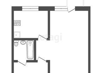 Продается 1-ком. квартира, 28.8 м2, Набережные Челны, Казанский проспект, 16